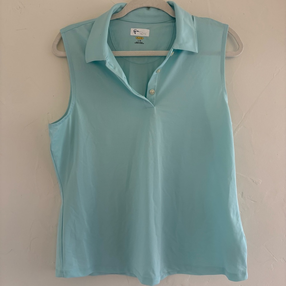 Greg Norman Collection Aqua Sleeveless golf/tennis Cutter & Buck